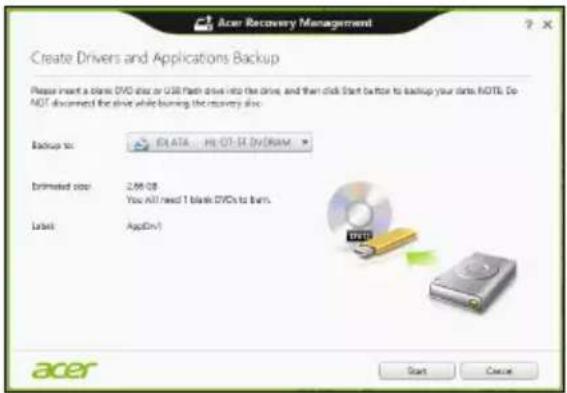 ACER Aspire Z3605 - Back-up maken van stuurprogramma's en toepassingen - 3
