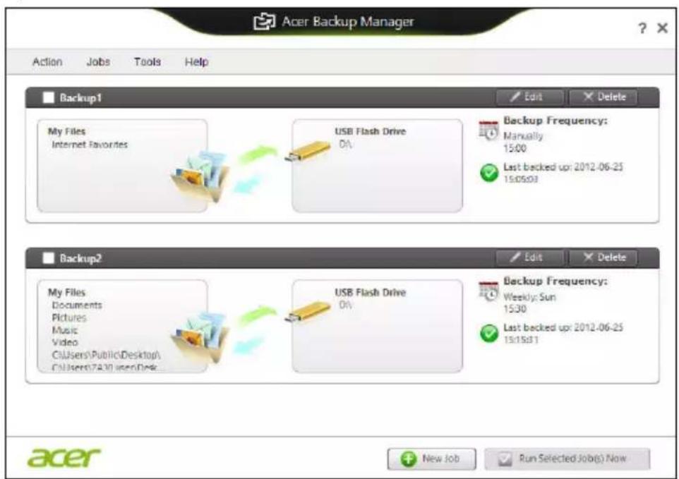 ACER Aspire Z3605 - Acer Backup Manager - 2