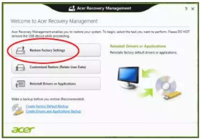 ACER Aspire Z3605 - Palauttaminen Windowsista - 2