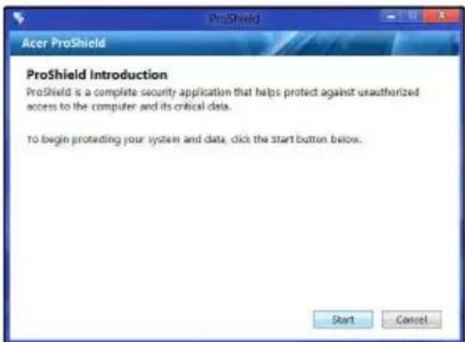 ACER Aspire Z3605 - Configurar o ProShield - 1