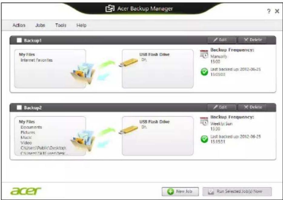 ACER Aspire Z3605 - Acer Backup Manager - 2