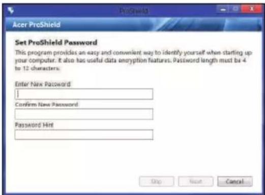 ACER Aspire Z3605 - Setting up ProShield - 3