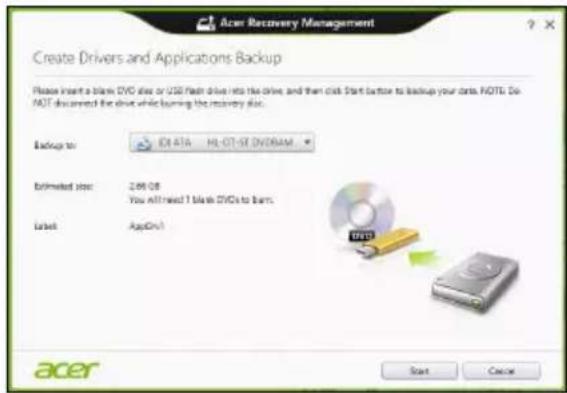 ACER Aspire Z3605 - Skapa en säkerhetskopia av drivrutiner och program - 3