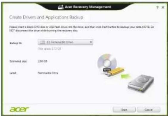 ACER Aspire Z3605 - Skapa en säkerhetskopia av drivrutiner och program - 2