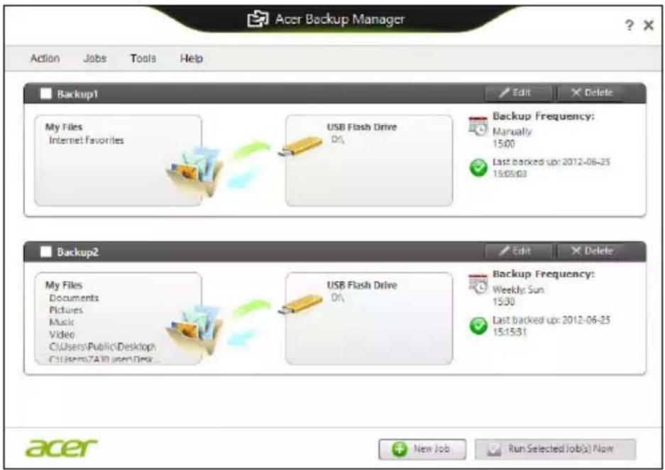 ACER Aspire Z3605 - Acer Backup Manager - 2