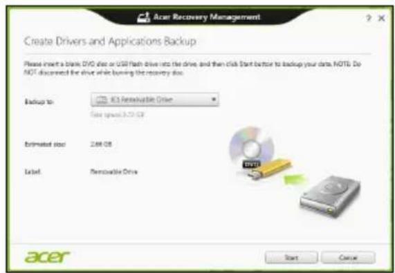 ACER Aspire Z3605 - Crear una copia de seguridad de aplicaciones y controladores - 2