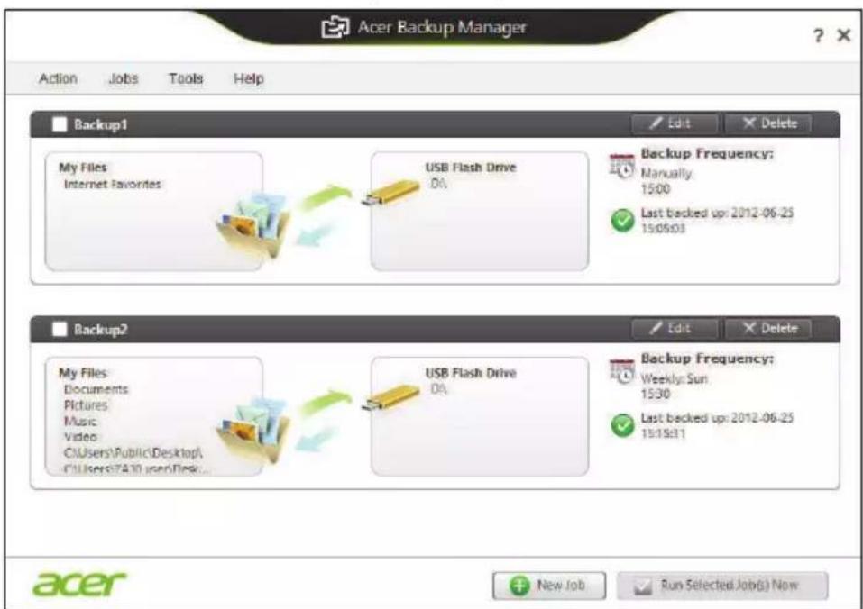 ACER Aspire Z3605 - Acer Backup Manager - 2
