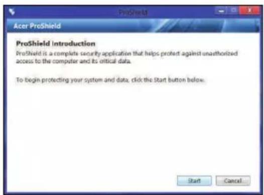 ACER Aspire Z3605 - Setting up ProShield - 1