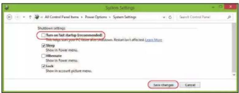 ACER Aspire Z3605 - Disable Fast startup - 3