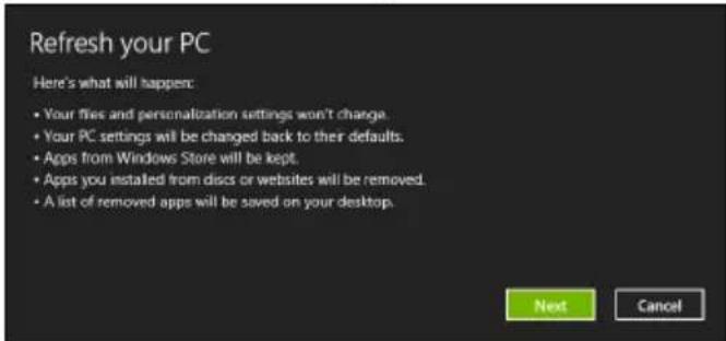 ACER Aspire Z3605 - De pc vernieuwen vanaf de back-up - 1