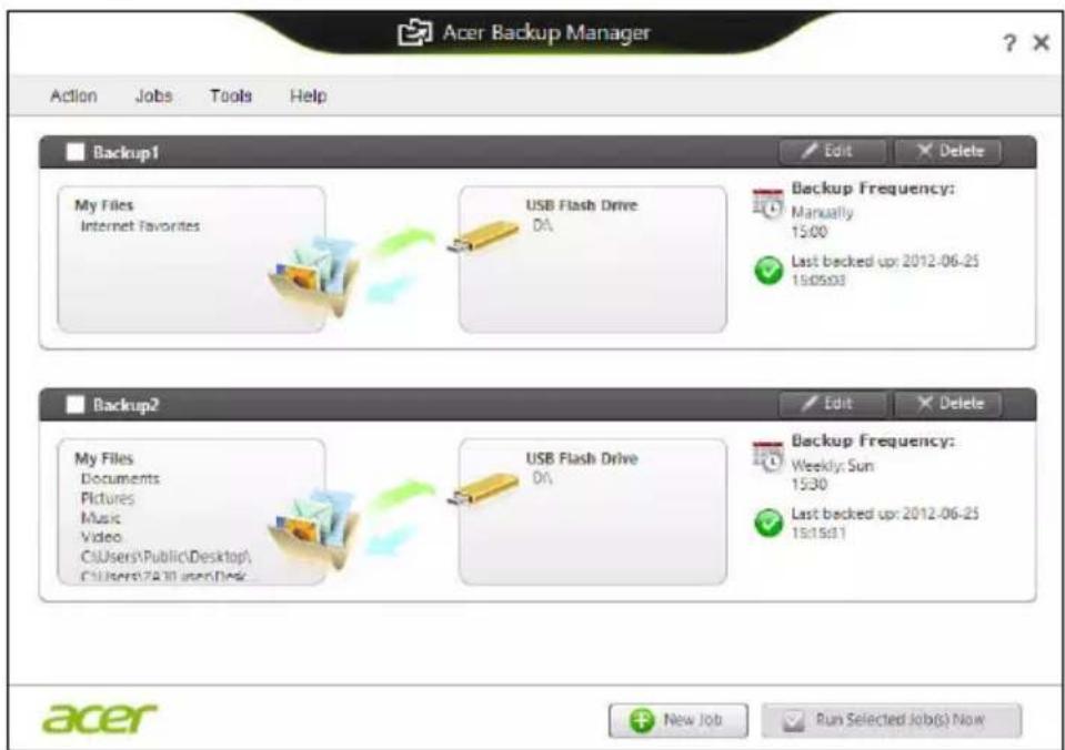 ACER Aspire Z3605 - Acer Backup Manager - 2
