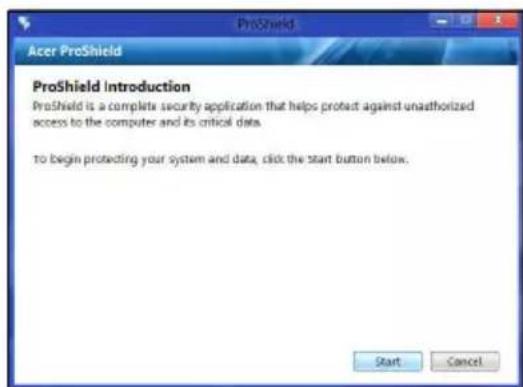 ACER Aspire Z3605 - Configuración de ProShield - 1