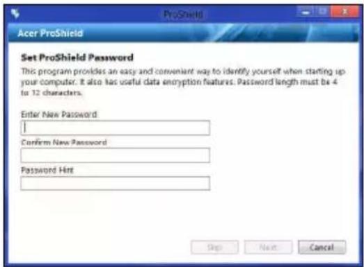 ACER Aspire Z3605 - Configurazione di ProShield - 2