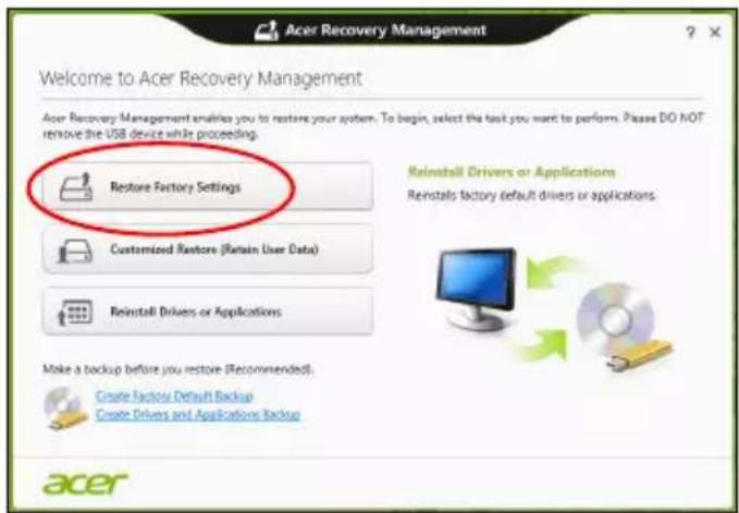ACER Aspire Z3605 - Gjenopprette fra Windows - 2