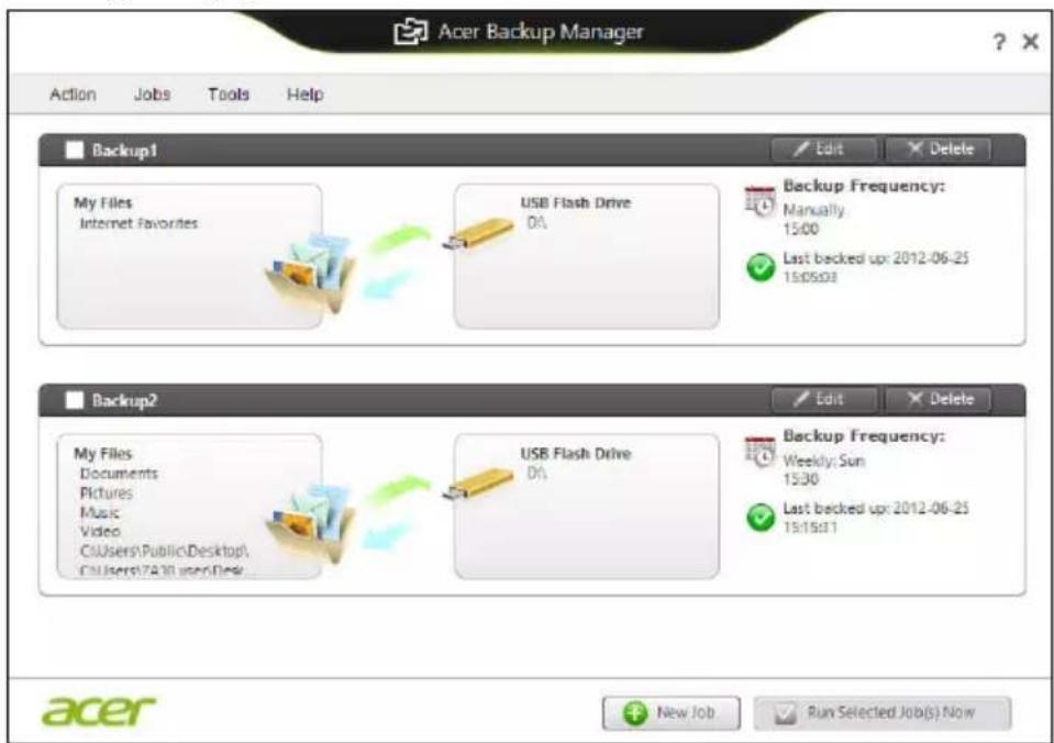 ACER Aspire Z3605 - Acer Backup Manager - 2