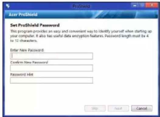 ACER Aspire Z3605 - Configuración de ProShield - 2