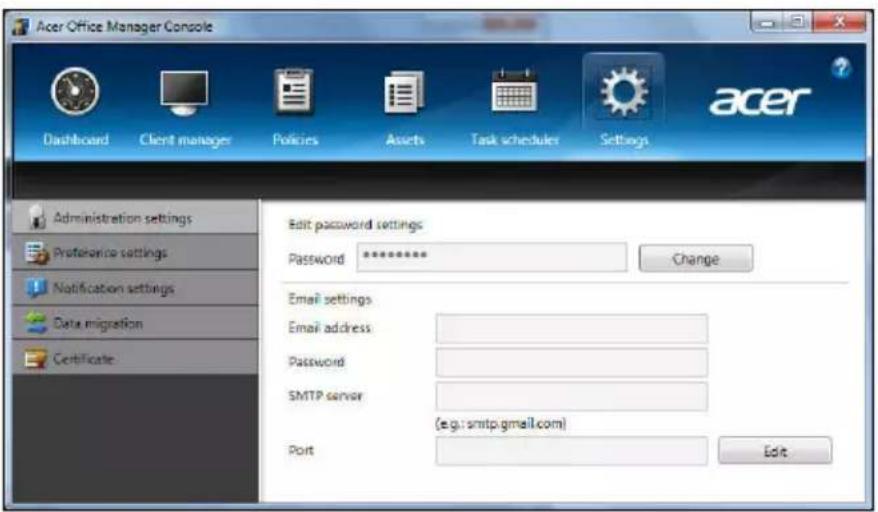 ACER Aspire Z3605 - Indstillinger - 1