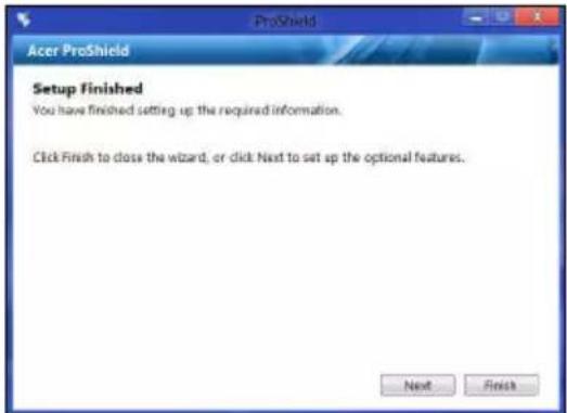 ACER Aspire Z3605 - Opsaetning af ProShield - 3