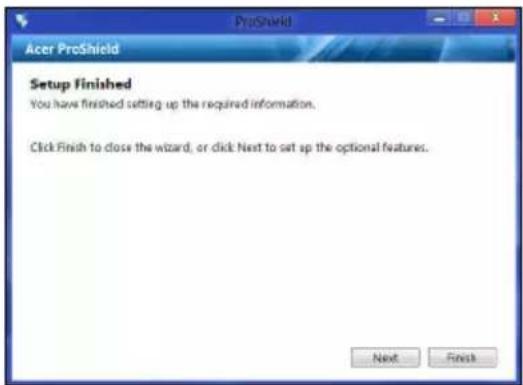 ACER Aspire Z3605 - ProShield instellen - 3