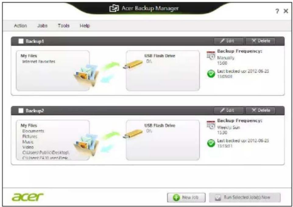 ACER Aspire Z3605 - Acer Backup Manager - 2