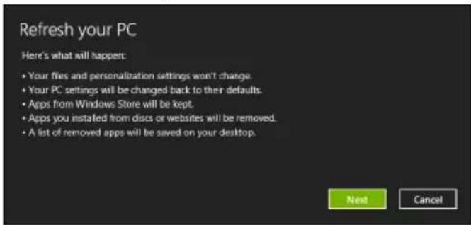 ACER Aspire Z3605 - Oppdatere PCen fra sikkerhetskopien for gjenoppretting - 1