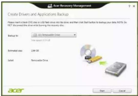 ACER Aspire Z3605 - Back-up maken van stuurprogramma's en toepassingen - 2