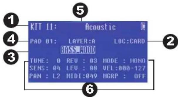 ALESIS Samplepad Pro - Schemo LCD - 1