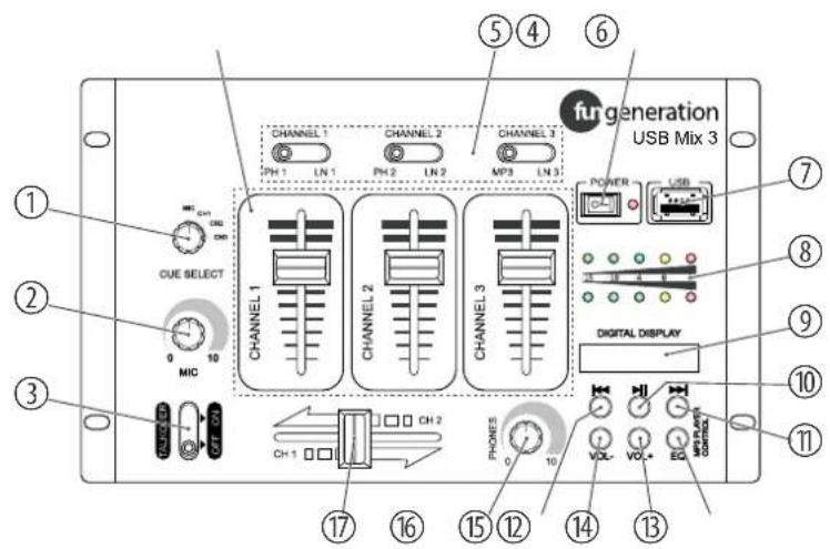 Fun Generation USB Mix 3 - Face avant - 1