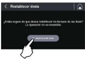 Fiorenzato F83 E - Restablecer los tiempos de dosis - 1