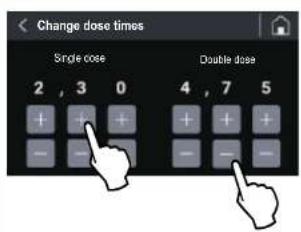 Fiorenzato F83 E - Changing dose times - 1
