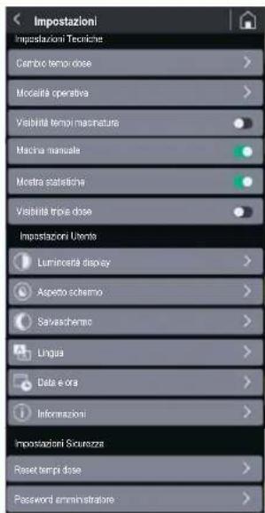 Fiorenzato F83 E - Impostazioni Sicurezza - 1