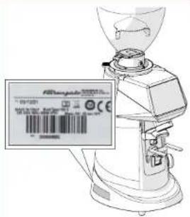 Fiorenzato F83 E - Appliance identifi cation - 1
