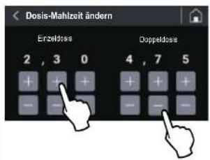 Fiorenzato F83 E - Dosis-Mahlzeit ändern - 1