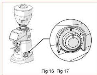 Fiorenzato F83 E - Réglage du degré de mouture - 2