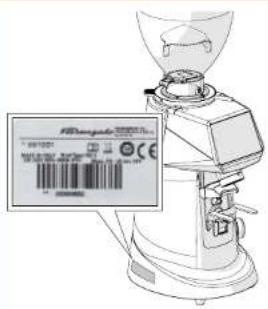 Fiorenzato F83 E - Identifi cation de l'appareil - 1