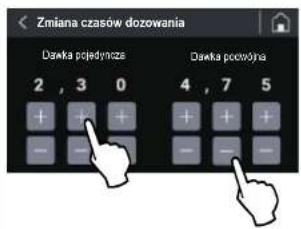 Fiorenzato F83 E - Zmiana czasów dozowania - 1