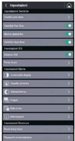 Fiorenzato F64 E XGi - Impostazioni Sicurezza - 1