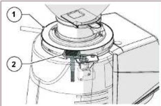 Fiorenzato F64 E XGi - Dispositifs de sécurité appliqués au moulin-doseur - 5