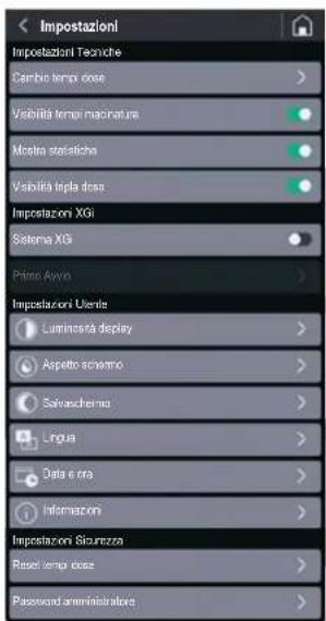 Fiorenzato F64 E XGi - Impostazioni Sicurezza - 1