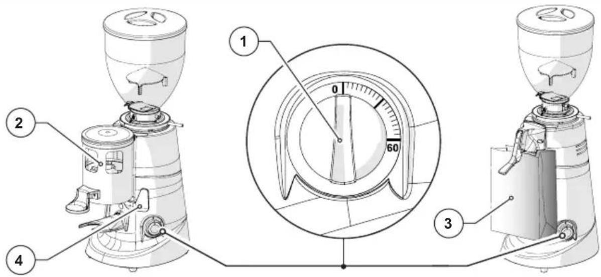 Fiorenzato F5 - Schalter mit "TIMER" bei Geräten der Version "T" - 1