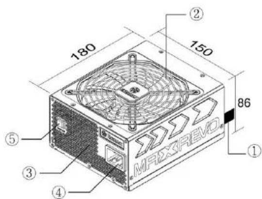 ENERMAX Maxrevo EMR1800EXT - NOME DELLE PARTI - 1