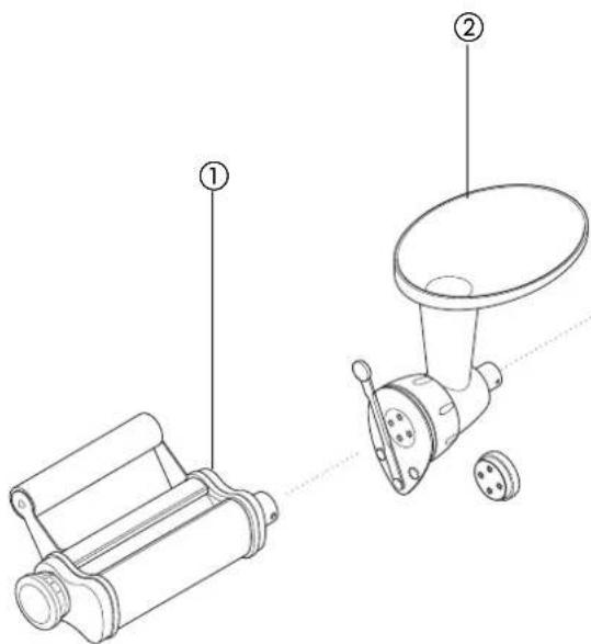 KENWOOD KM665 - accessorio per pasta piatta ① AT970A - 1