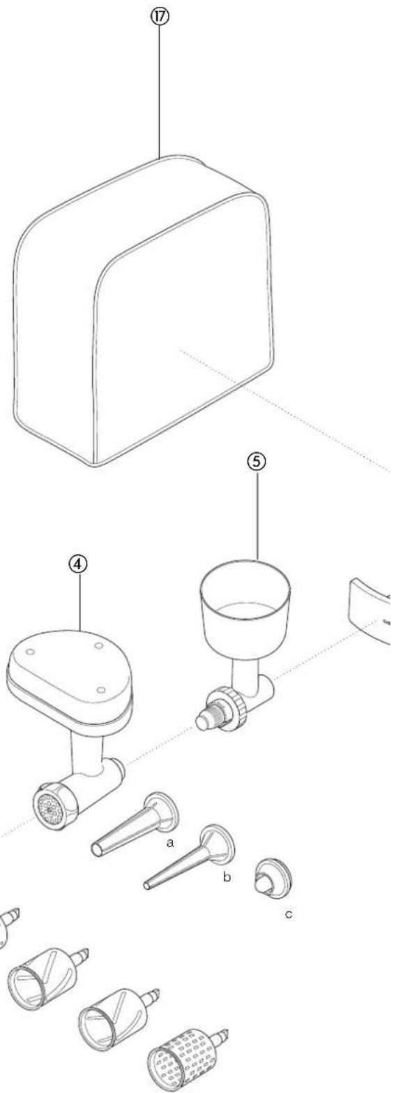 KENWOOD KM665 - flat pasta maker ① AT970A - 4
