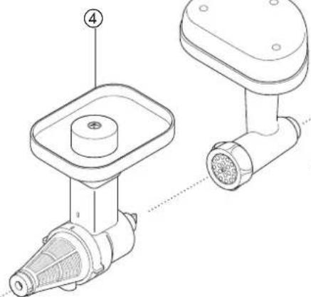 KENWOOD Chef KM334 - flat pasta maker ①A T970A - 2