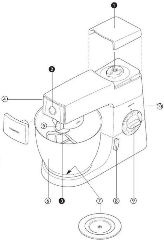 KENWOOD Chef KM334 - الخلاط - 5