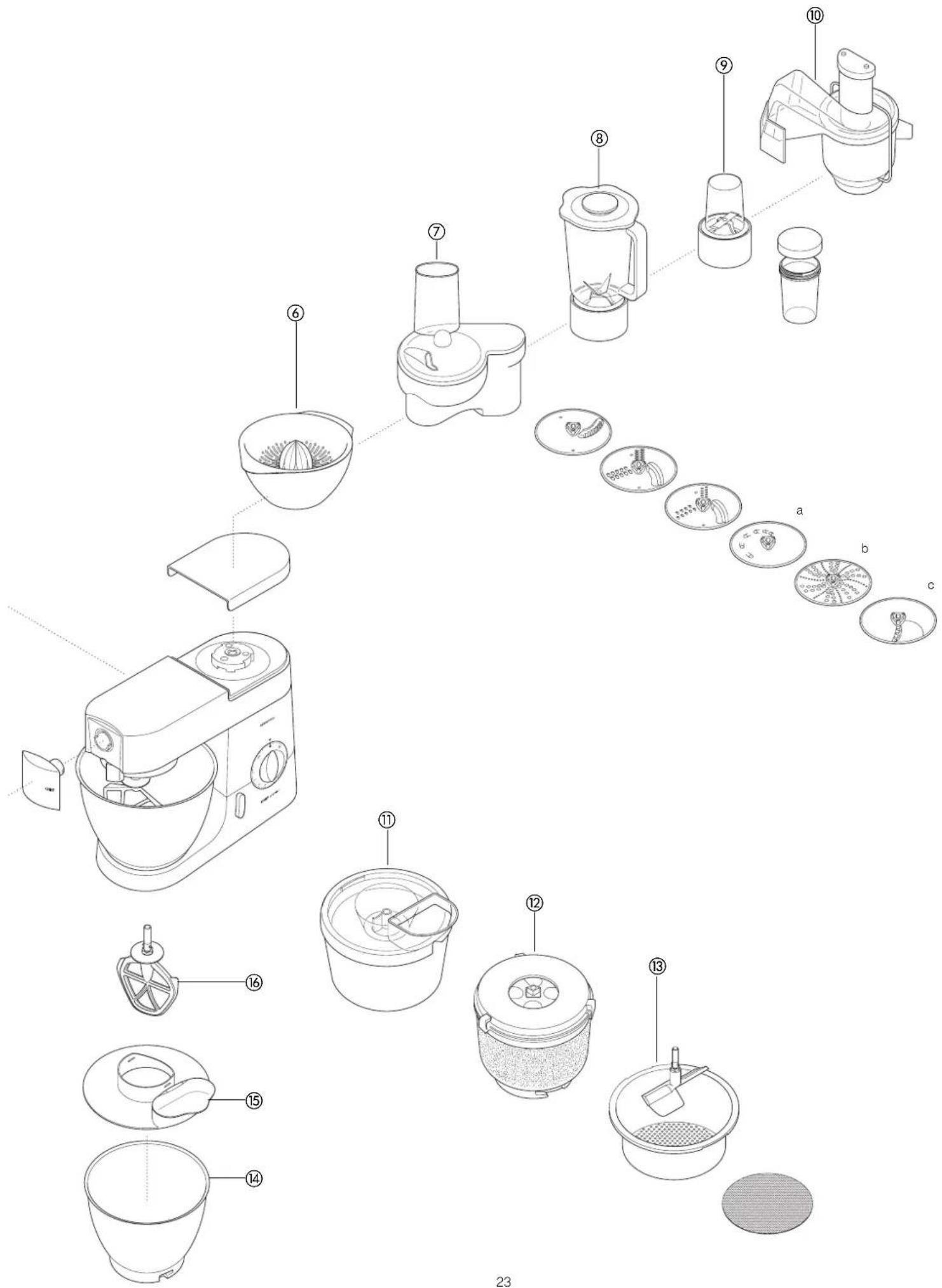 KENWOOD KM706 - getreidemühle ⑤ AT941A - 2