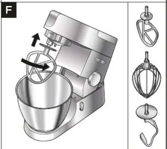 KENWOOD Chef XL KVL4100W - Nákresy a pokyny k použití - 4