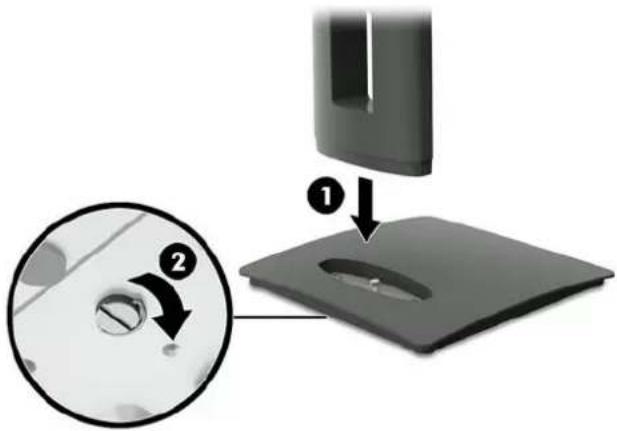 HP Business VH22 - Fixation du socle du moniteur - 2