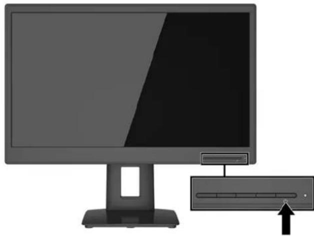 HP Business VH22 - Mise sous tension du moniteur - 1