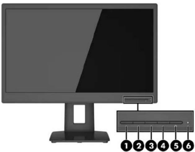 HP Business VH22 - Commandes du panneau avant - 1
